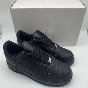 NIKE AIR FORCE 1 '07 SHOES BLACK/BLACK